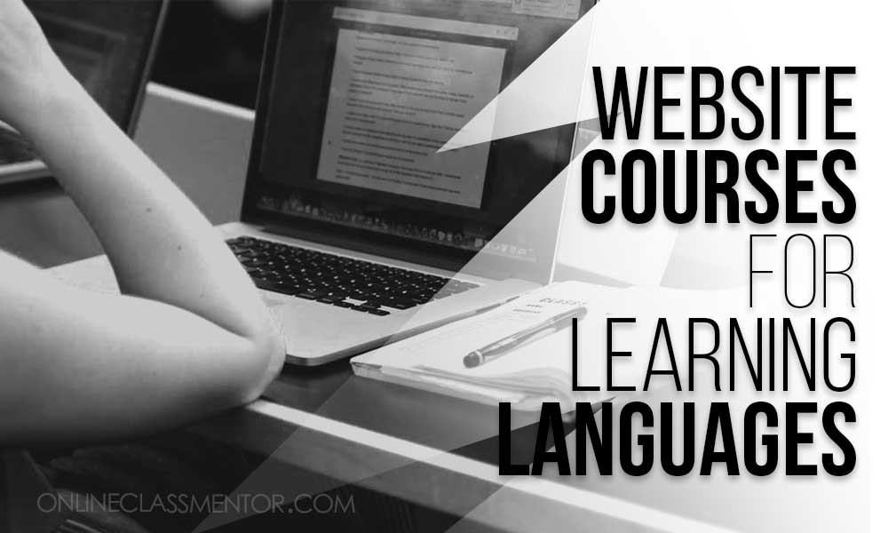 Website courses for learning languages
